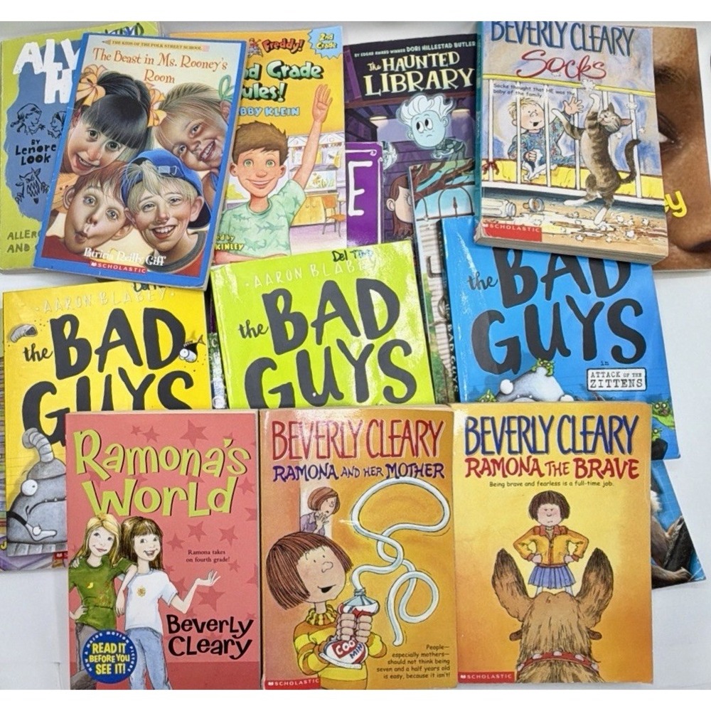 Scholastic Children's Books Lot of 20 – Mixed Authors, Illustrated, & Ages.